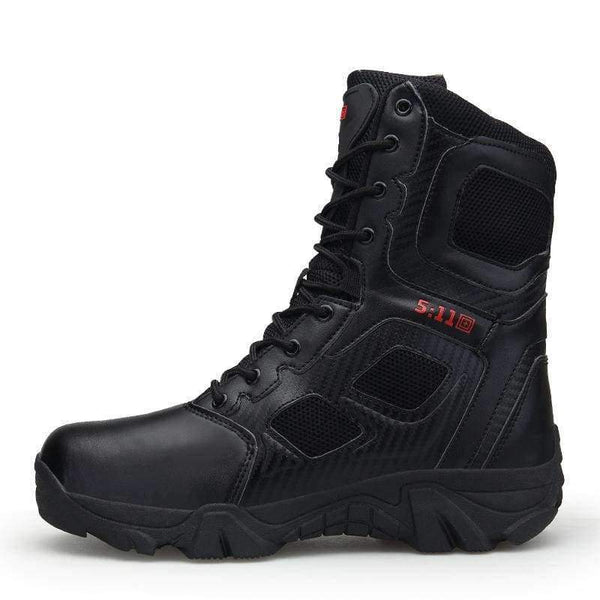 Planet Gates Black / 11 Outdoor Waterproof Hiking Shoes for Men Desert High-top Military Tactical Boots Combat Army Boots Hunting Shoes Big Size 47