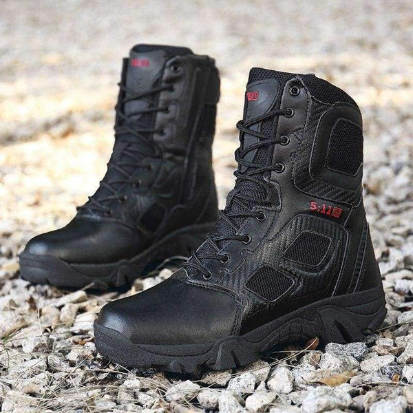 Planet Gates Black / 11 Outdoor Waterproof Hiking Shoes for Men Desert High-top Military Tactical Boots Combat Army Boots Hunting Shoes Big Size 47
