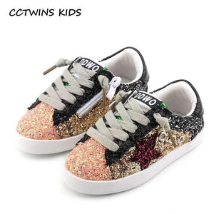 Planet Gates Black / 11 Toddler Baby Glittler Shoe Girl Star White Sneaker Boy Sport Shoe Kid Child Causal Trainer Sequin Flat F1550