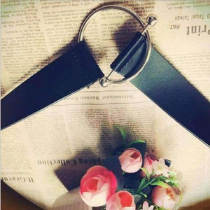 Planet Gates black / 110cm 2018 Women European Style Cowhide Wide Belt Fashion Grand Circle Buckle Female Genuine Leather Coat Skirt Decoration Belts