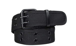 Planet Gates Black / 110cm Belt  Wholesale Canvas Men's Belt Double Pin Buckle Waistband For Men Canvas Belts Fashion belts