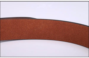 Planet Gates Black / 110cm Casual Men's Leather Belts, Faux Crocodile Striped Strap, Automatic Buckle Leather Belt Men Good Quality