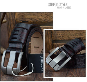 Planet Gates black / 110cm Cow genuine luxury leather men belts for men strap male pin buckle BIG SIZE 100-130 cm 3.8 width