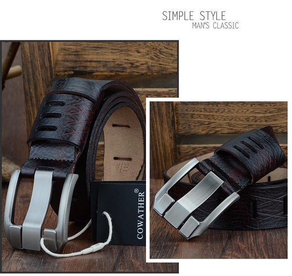 Planet Gates black / 110cm Cow genuine luxury leather men belts for men strap male pin buckle BIG SIZE 100-130 cm 3.8 width