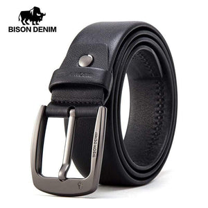 Genuine Leather Men Belt High Quality Luxury Strap Classic Vintage Pin Buckle Male Belt Jeans Belt For Men