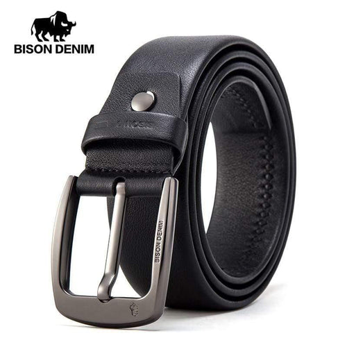 Genuine Leather Men Belt High Quality Luxury Strap Classic Vintage Pin Buckle Male Belt Jeans Belt For Men