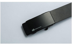 Planet Gates Black / 110cm Men's Belt Automatic Belts Genuine Leather Men Belt 3.2cm Width Cowskin Male Brand Jeans Belts Strap