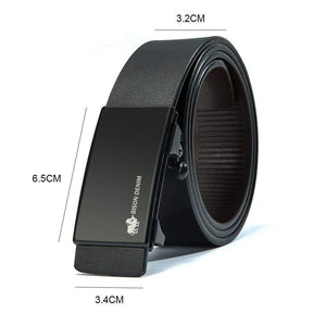 Men's Belt Automatic Belts Genuine Leather Men Belt 3.2cm Width Cowskin Male Brand Jeans Belts Strap - Planet Gates
