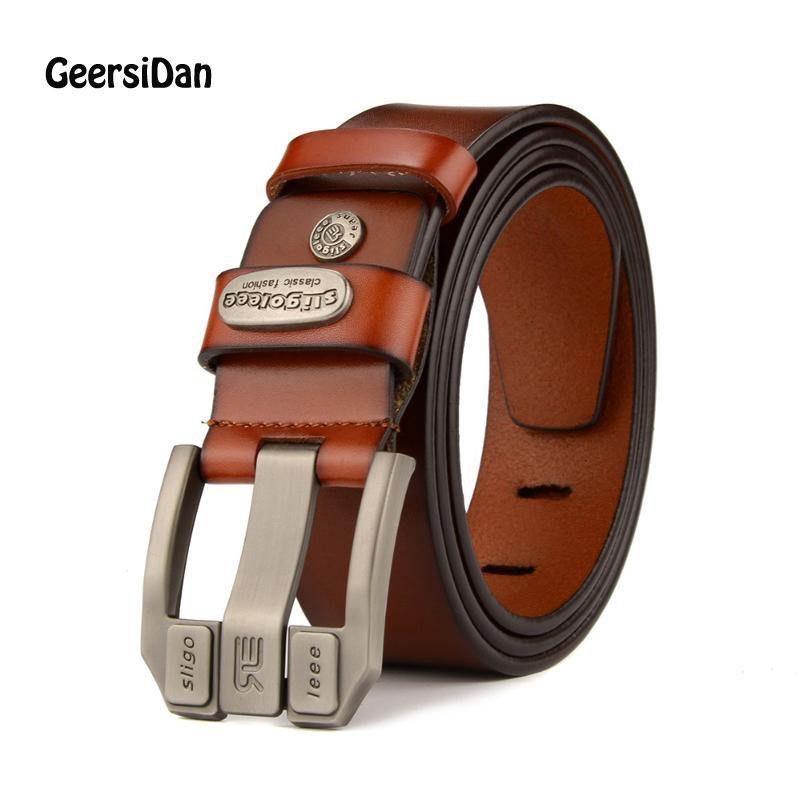 Planet Gates black / 115cm Designer high quality  luxury brand genuine leather pin buckle belt for men fashion business men belts male strap