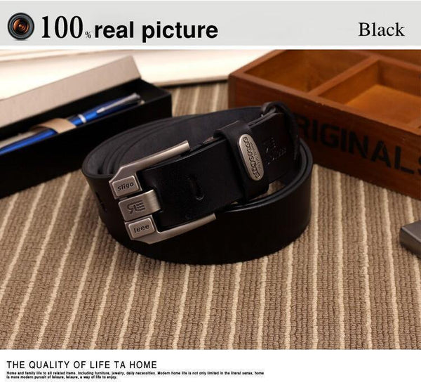 Planet Gates black / 115cm Designer high quality  luxury brand genuine leather pin buckle belt for men fashion business men belts male strap