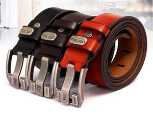 Planet Gates black / 115cm Designer high quality  luxury brand genuine leather pin buckle belt for men fashion business men belts male strap