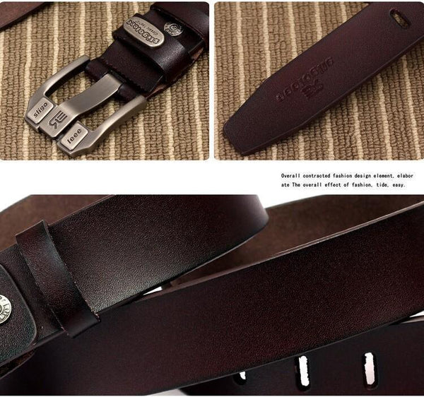 Planet Gates black / 115cm Designer high quality  luxury brand genuine leather pin buckle belt for men fashion business men belts male strap