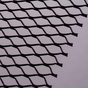 Planet Gates Black 11mmx25mm DIY Racing Grills Universal Fit for Car Cuttable Front Bumper Honey Comb Mesh 100cmx33cm