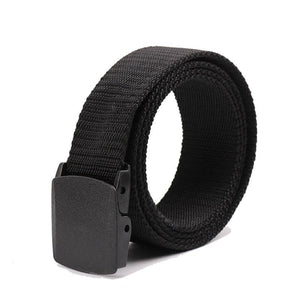 Military Men Belt Woman Army Belt Tactical Wide Waist Belts Plastic Buckle Light Weight Black Belt Nylon Travel 120cm 130cm
