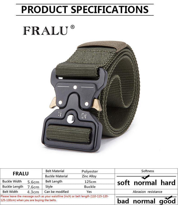 Planet Gates Black / 125cm Belt Male Tactical military Canvas Belt Outdoor Tactical Belt men's Military Nylon Belts Army