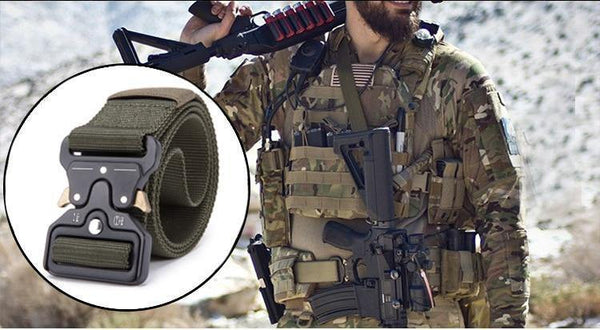 Planet Gates Black / 125cm Belt Male Tactical military Canvas Belt Outdoor Tactical Belt men's Military Nylon Belts Army