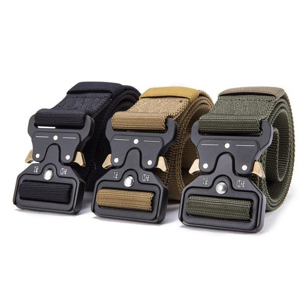Planet Gates Black / 125cm Belt Male Tactical military Canvas Belt Outdoor Tactical Belt men's Military Nylon Belts Army