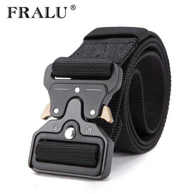 Planet Gates Black / 125cm Mens Tactical Belt Military Nylon Belt Outdoor multifunctional Training Belt High Quality Strap