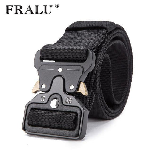 Planet Gates Black / 125cm Mens Tactical Belt Military Nylon Belt Outdoor multifunctional Training Belt High Quality Strap