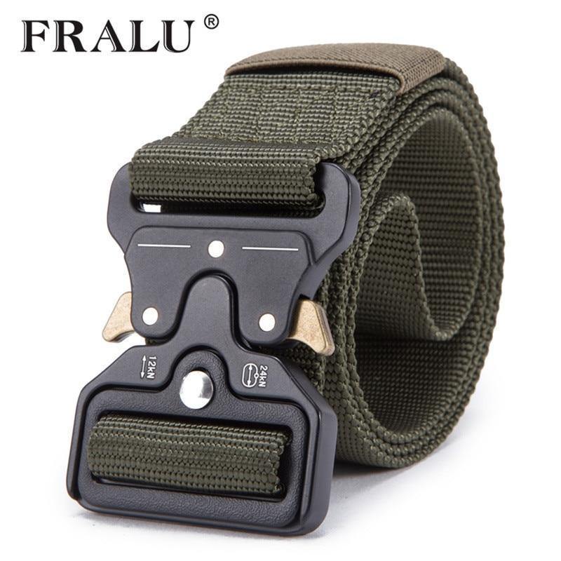 Planet Gates Black / 125cm Mens Tactical Belt Military Nylon Belt Outdoor multifunctional Training Belt High Quality Strap