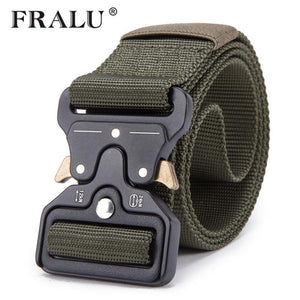 Planet Gates Black / 125cm Mens Tactical Belt Military Nylon Belt Outdoor multifunctional Training Belt High Quality Strap