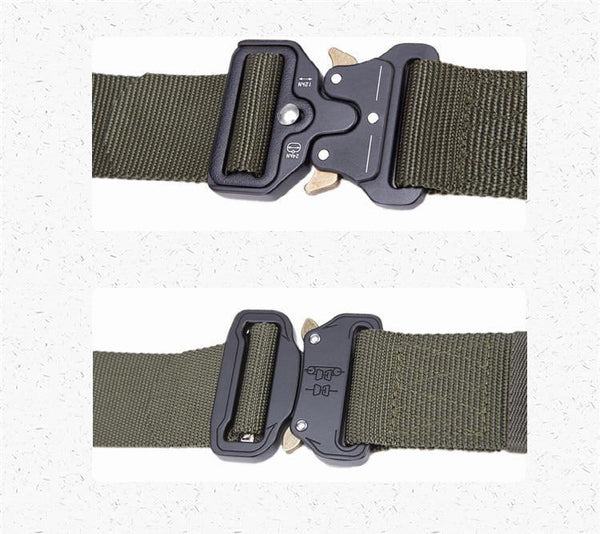 Planet Gates Black / 125cm Mens Tactical Belt Military Nylon Belt Outdoor multifunctional Training Belt High Quality Strap