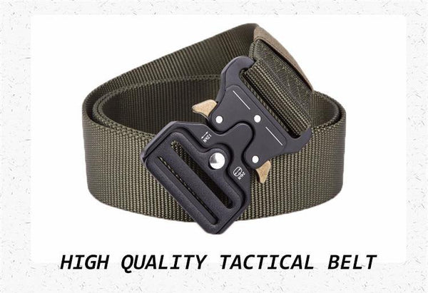 Planet Gates Black / 125cm Mens Tactical Belt Military Nylon Belt Outdoor multifunctional Training Belt High Quality Strap