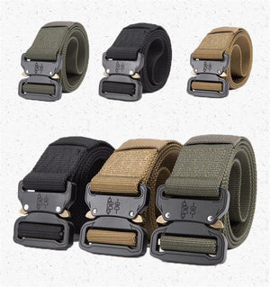 Planet Gates Black / 125cm Mens Tactical Belt Military Nylon Belt Outdoor multifunctional Training Belt High Quality Strap