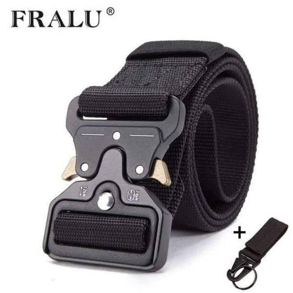 Planet Gates black / 125cm Mens Tactical Belt Military Nylon Belt Outdoor multifunctional Training Belt High Quality Strap ceintures