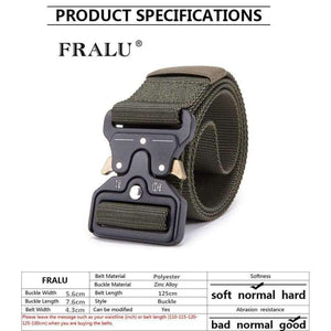 Planet Gates Black / 125cm Mens Tactical Belt Military Nylon Belt Outdoor multifunctional Training Belt High Quality Strap ceintures