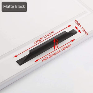 American Style Black Cabinet Handles Gold Solid Aluminum Alloy Kitchen Cupboard Pulls Drawer Knobs Furniture Handle Hardware