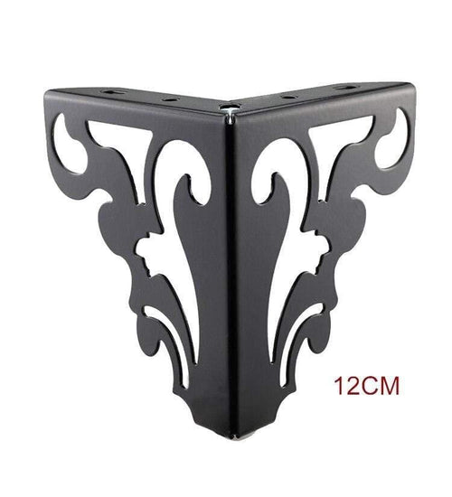 4Pcs/Set Metal Polished Sofa Chair Legs 15/12cm Modern Hollow Patten Table Cabinet Bed Feet Furniture Accessories