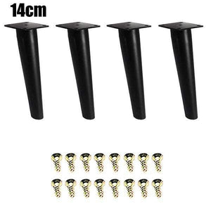 4Pcs/Set 15/20/25/30CM Furniture Cabinet Metal Legs Round Tapered Leg DIY Furnitur Sofa Table Bed Shoe Cabinet Desk Legs