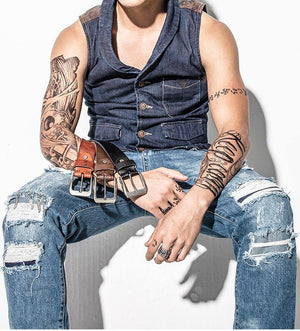 Planet Gates Black / 150cm Leather  Casual High Quality Belt Vintage Design Pin Buckle Genuine Leather Belts Male Waistband Cummerbund