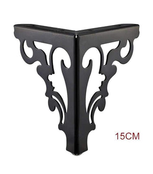 4Pcs/Set Metal Polished Sofa Chair Legs 15/12cm Modern Hollow Patten Table Cabinet Bed Feet Furniture Accessories