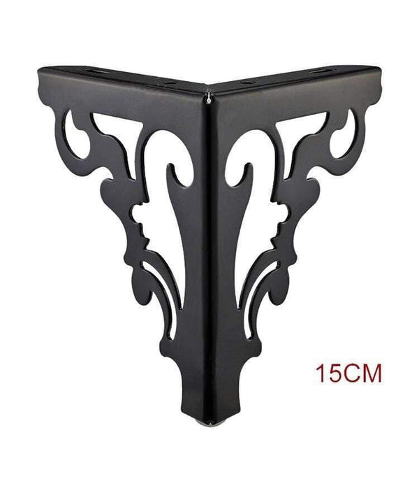 4Pcs/Set Metal Polished Sofa Chair Legs 15/12cm Modern Hollow Patten Table Cabinet Bed Feet Furniture Accessories
