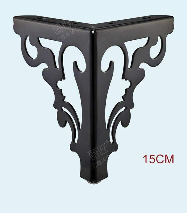 Metal Polished Sofa Chair Legs Modern Hollow Patten Table Cabinet Bed Feet Furniture Accessories Set Of 4