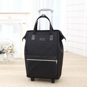 Planet Gates Black / 16" Oxford Cloth Waterproof Maletas De Viaje Con Ruedas Envio Suitcases Luggage Set Rolling Travel Bag Fixed Casters