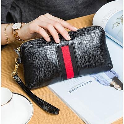 Planet Gates Black 1606 Women Brand Design Portefeuille femme Genuine Leather Clutch Women Wallets  6 Colors   Fashion Long Carteira Feminina