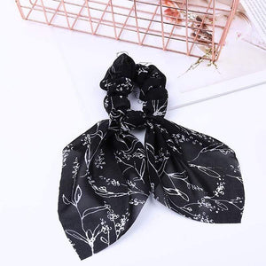 Chiffon Ribbons Hairband Elastic Hair Rope Hair Tie Floral Scrunchie Women Ponytail Holder Rubber Headbands Accessories