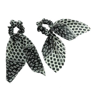 Chiffon Ribbons Hairband Elastic Hair Rope Hair Tie Floral Scrunchie Women Ponytail Holder Rubber Headbands Accessories