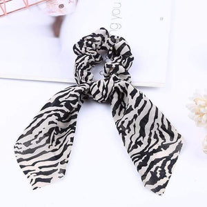 Chiffon Ribbons Hairband Elastic Hair Rope Hair Tie Floral Scrunchie Women Ponytail Holder Rubber Headbands Accessories