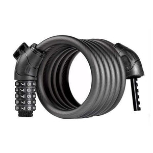 Planet Gates black 180cm Cable Cycling Lock MTB Mountain Road Code Bicycle Password Lock Anti-theft Electric Password Easy Security Steel