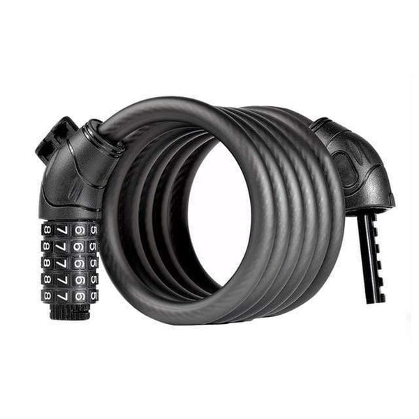 Planet Gates black 180cm Cable Cycling Lock MTB Mountain Road Code Bicycle Password Lock Anti-theft Electric Password Easy Security Steel