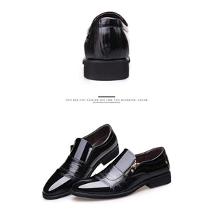 Planet Gates Black 1888 / 6.5 NPEZKGC New Spring Fashion Oxford Business Men Shoes Genuine Leather High Quality Soft Casual Breathable Men's Flats Zip Shoes