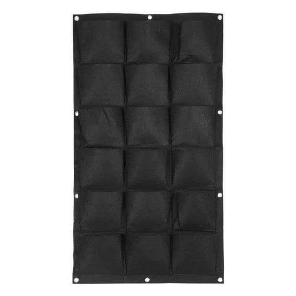 Planet Gates Black 18Pockets 2 Colors 7/12/15/18 Pockets Planting Bag Garden Balcony Wall Vertical Planting Flower Bags Vegetable Living Garden Supplies