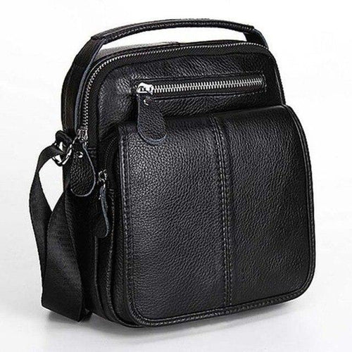 Planet Gates Black / 18x6x21cm Leather Men Bag Cowhide Shoulder Fashion Men Messenger Bags Crossbody Bags Handbags Brown Men's Travel Bag