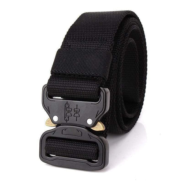 Men's Tactics Belt Design Steel Buckle Belt Man Quality Canvas Elastic Belts Waistband Casual Men