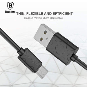 Planet Gates Black / 1m Baseus Micro USB Cable Fast Data Charging Charger Microusb Cable For Samsung Huawei Xiaomi Android Mobile Phone Cables