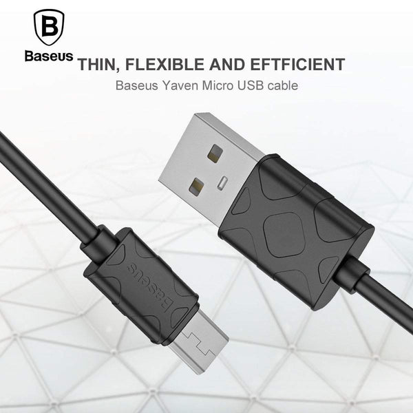 Planet Gates Black / 1m Baseus Micro USB Cable Fast Data Charging Charger Microusb Cable For Samsung Huawei Xiaomi Android Mobile Phone Cables